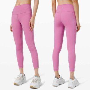 Lululemon NWOT Wunder Under High-Rise Tight 25" *Full-On Luxtreme Magenta Glow